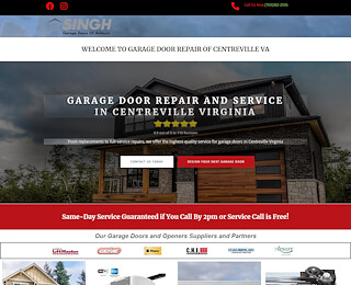 Garage Door Repair Near Me in Centreville VA