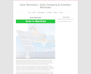 Solar Power Systems Manitoba