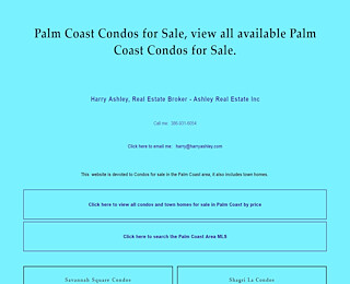 Palm Coast Condos For Sale